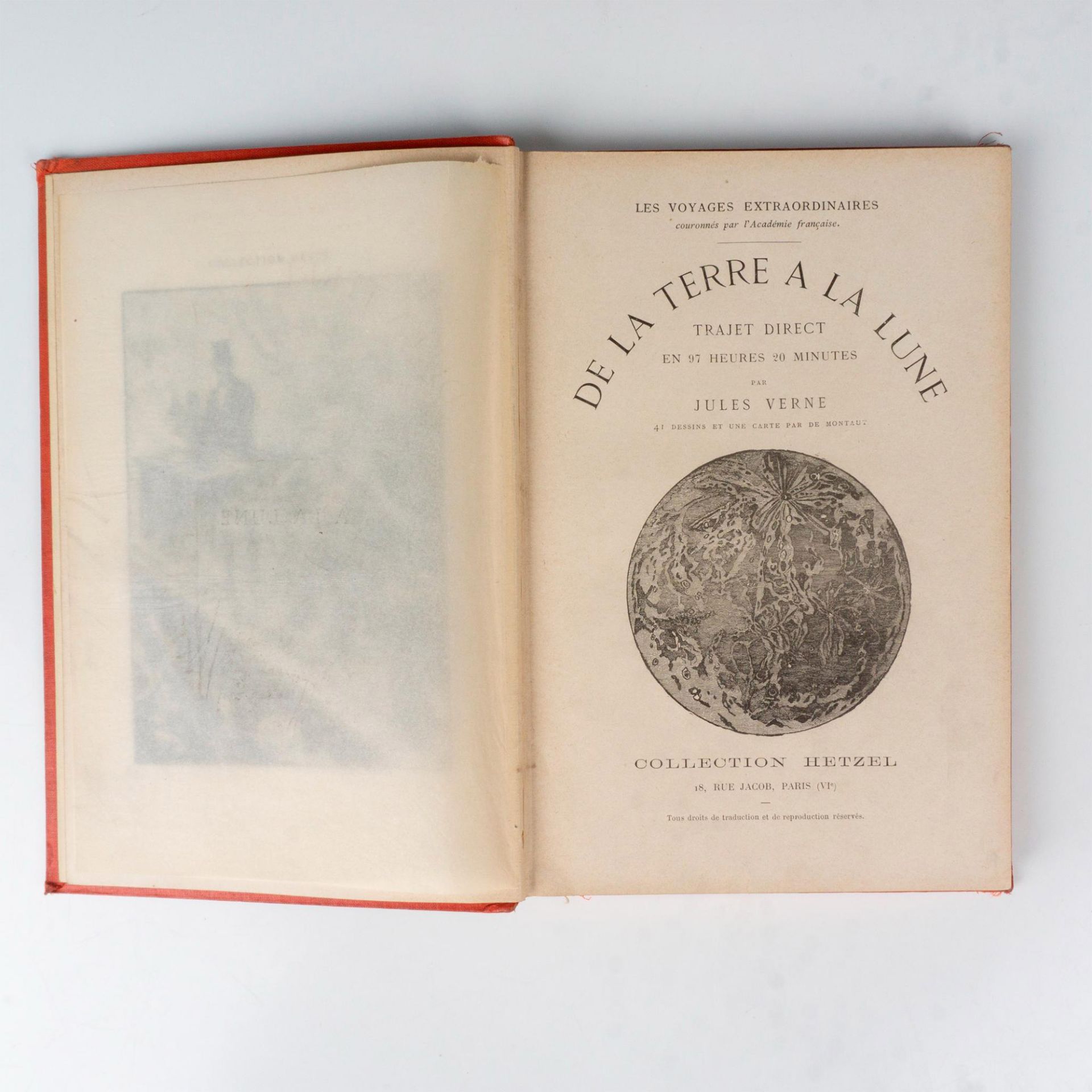 Jules Verne, De La Terre a La Lune, Aux Feuilles d'Acanthe - Image 4 of 4