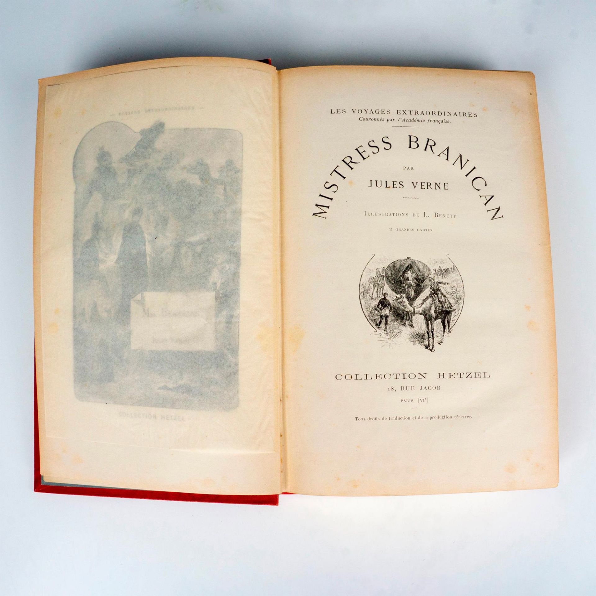 Jules Verne, Mistress Branican, A Un Elephant & Cartouche - Image 4 of 4