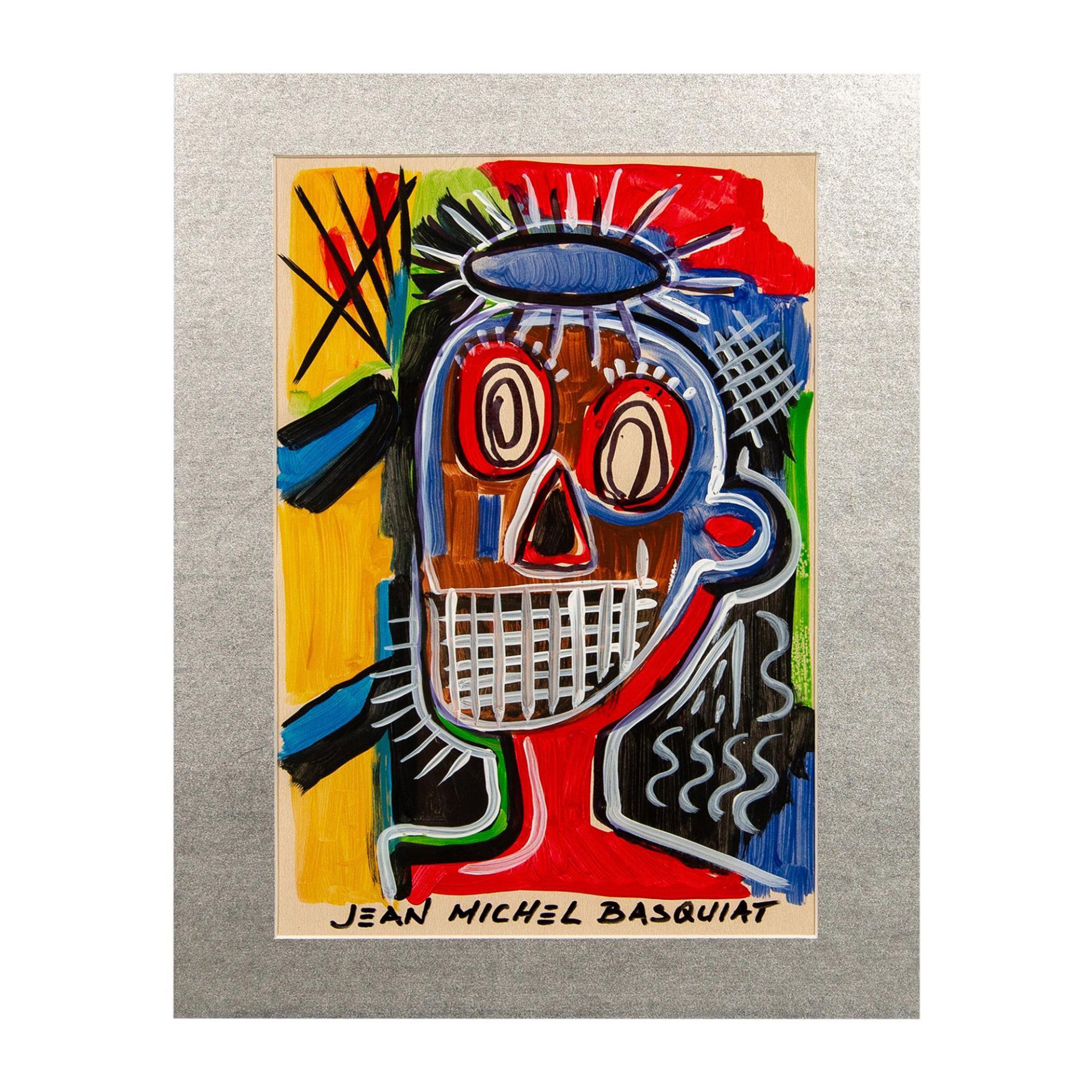 Jean-Michel Basquiat (Attr.) Mixed Media on Paper, Signed - Bild 2 aus 6