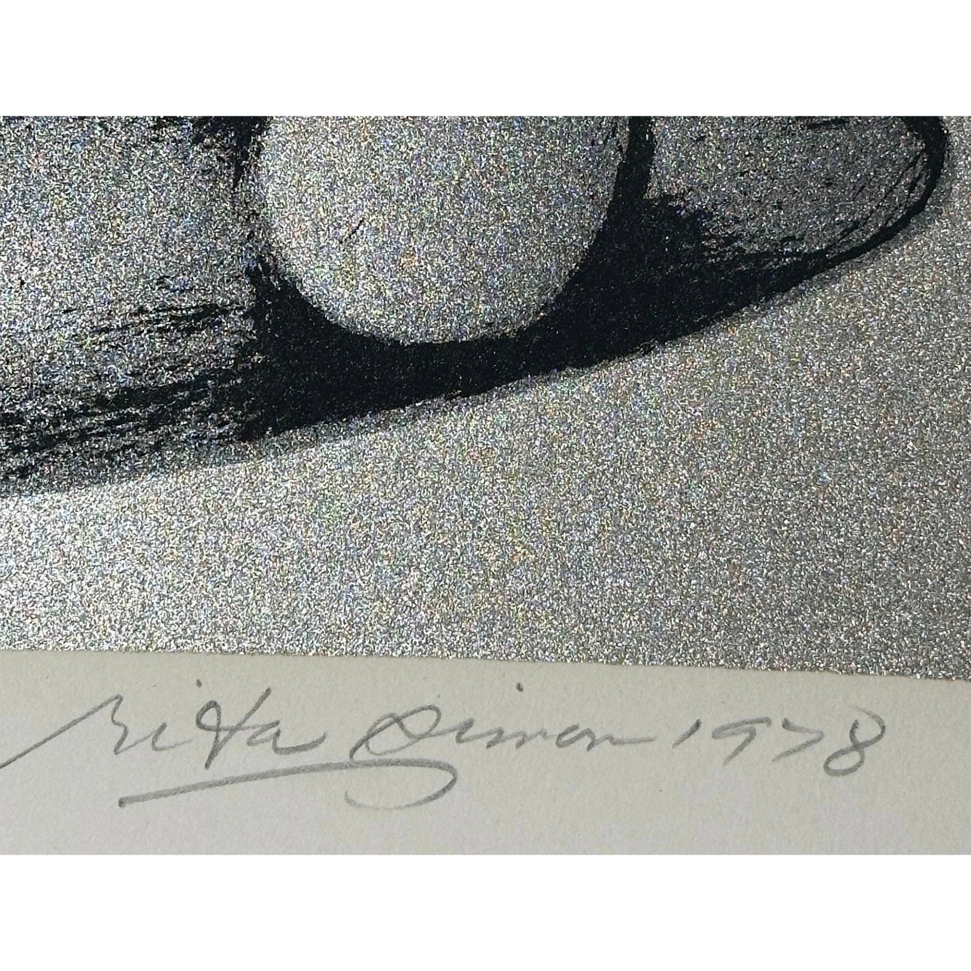 Rita Simon (1938-) Screenprint, Chance Encounter, signed - Image 2 of 3