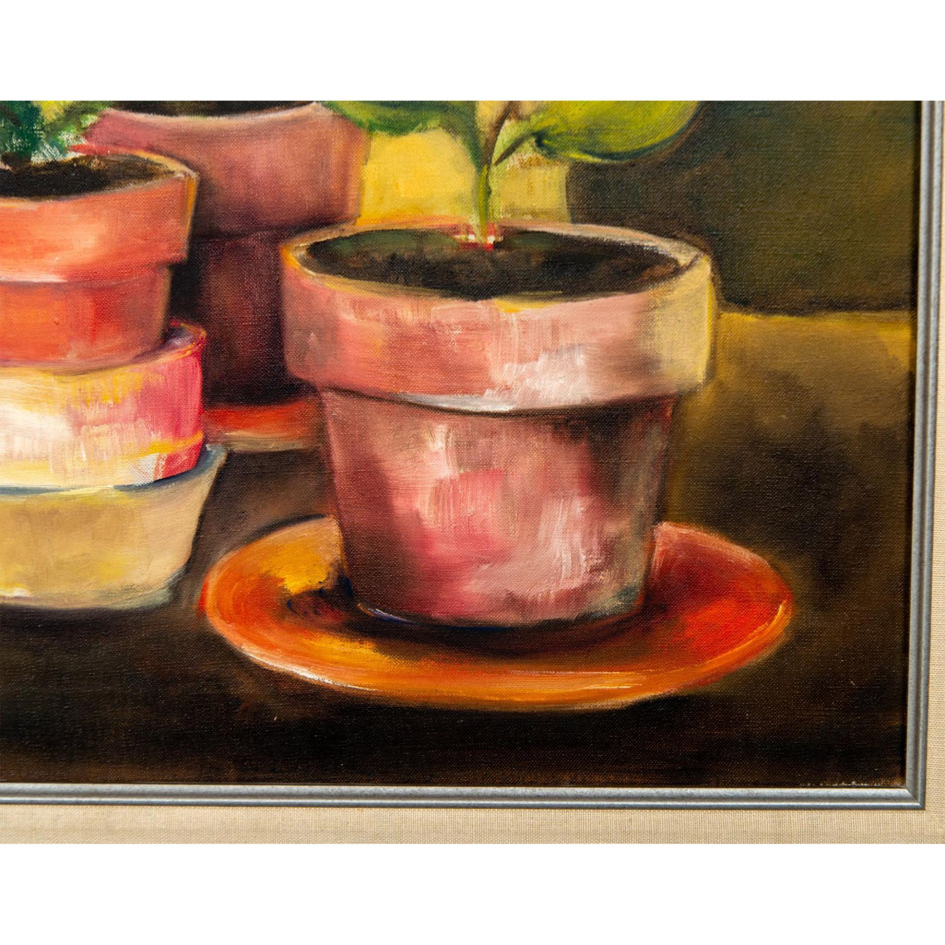 Vintage Oil Painting on Canvas, Still Life - Image 4 of 6