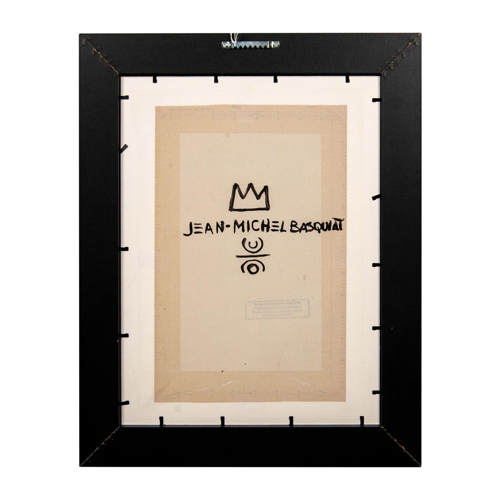 Jean-Michel Basquiat (Attr.) Mixed Media on Paper, Signed - Bild 5 aus 6