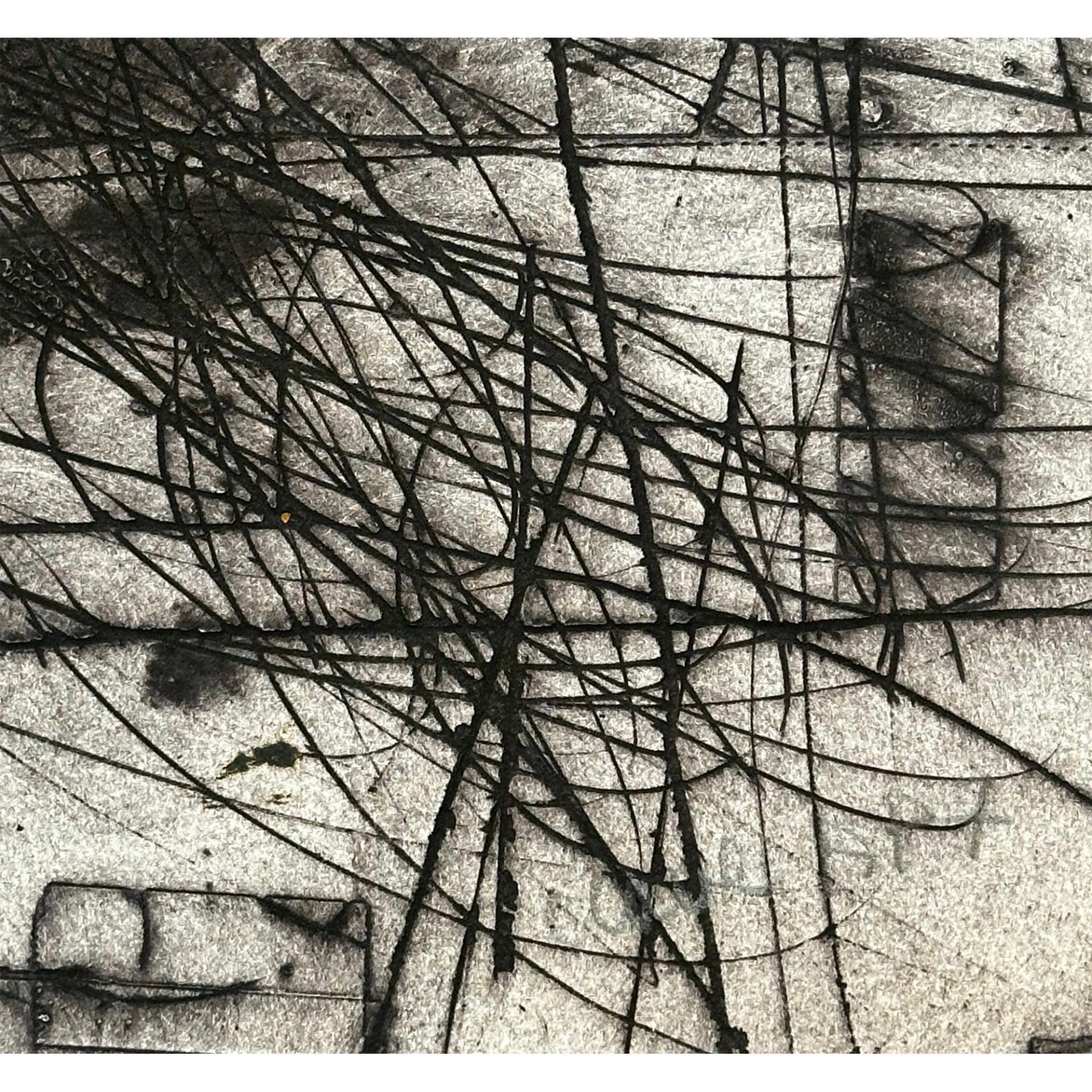 Antoni Clave (1913-2005) Carborundum Etching and Embossing, Untitled (Black, Red, White), Signed - Bild 2 aus 2