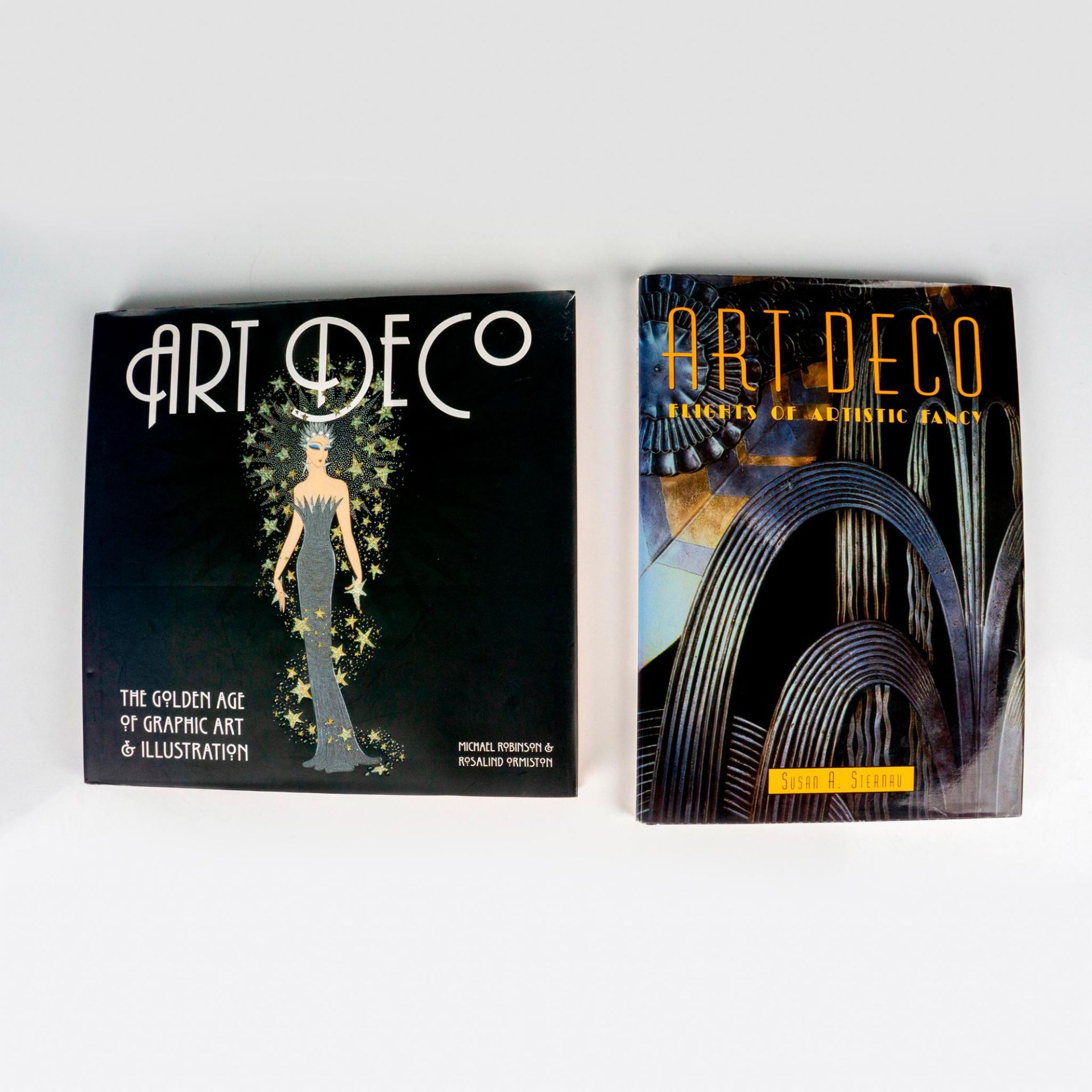 2 Assorted Hardcover Art Books on Art Deco