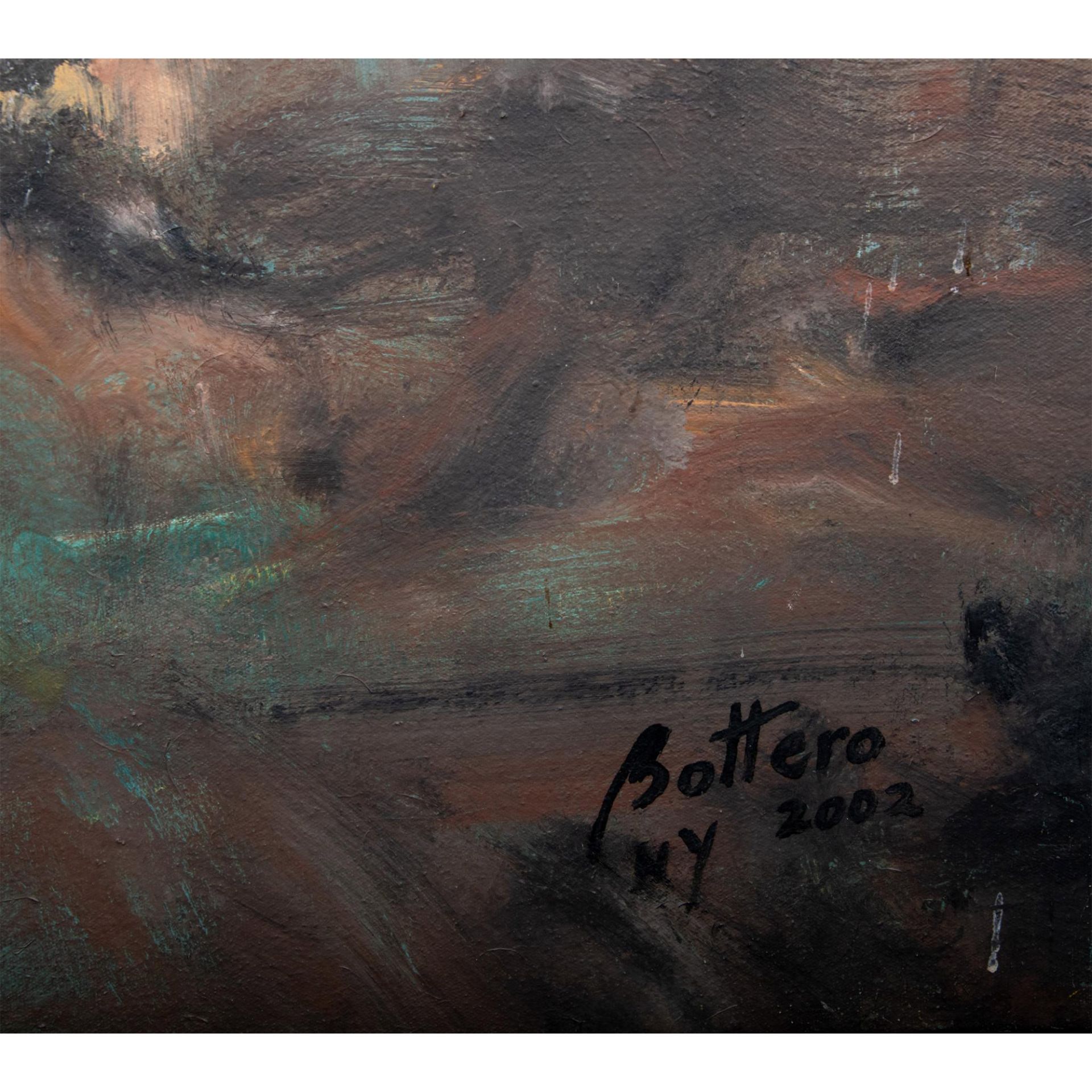Daniel Bottero, Original Oil on Canvas, Nefesh, Signed - Bild 3 aus 6
