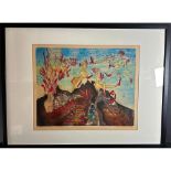 Roberto Matta (1911-2002), Aquatint in Colors, Ioessa, Signed