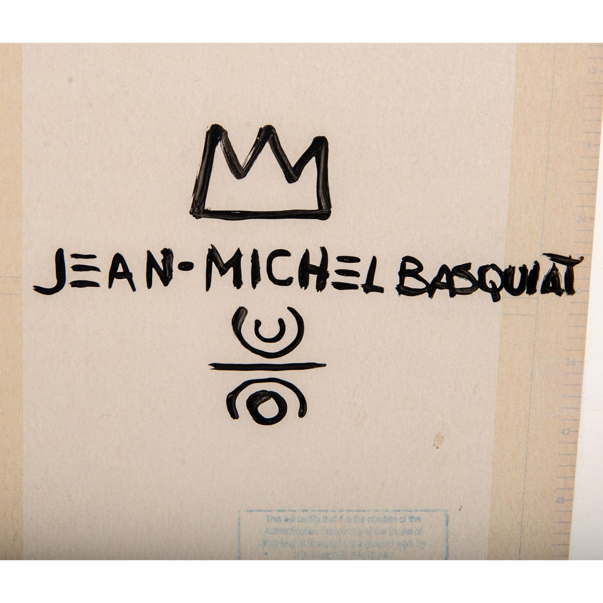 Jean-Michel Basquiat (Attr.) Mixed Media on Paper, Signed - Bild 6 aus 6