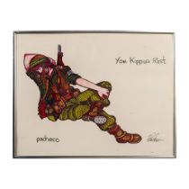 Ferdie Pacheco, Judaica Art Color Print, Yom Kippur Rest