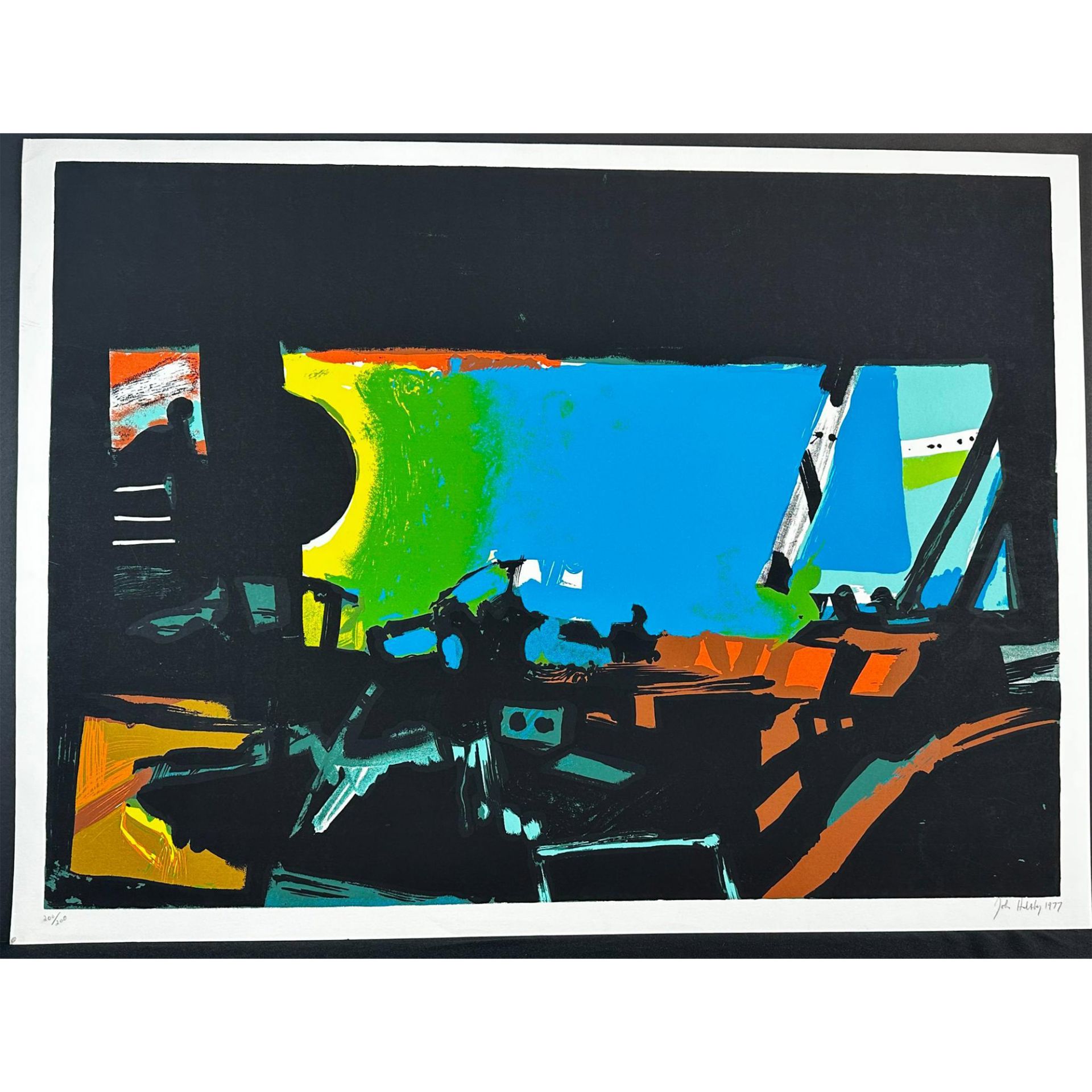 John Hultberg (1922-2005) Serigraph, Wide Window II, Signed