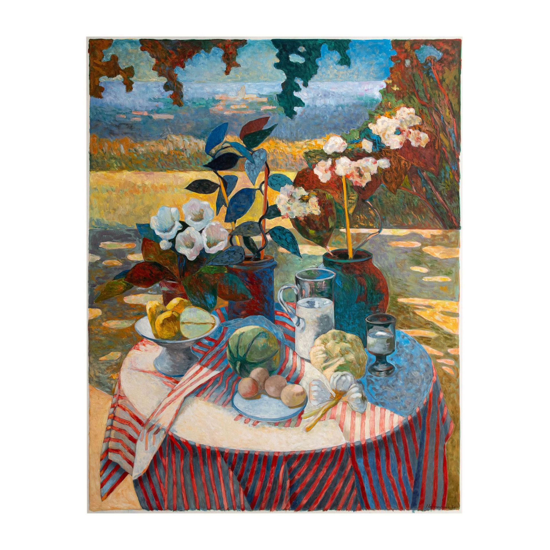 Jean Lamouroux, Original Oil on Canvas, French Riviera Scene - Bild 2 aus 4