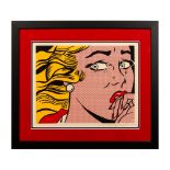 Roy Lichtenstein (After), Lithograph, Crying Girl, Signed