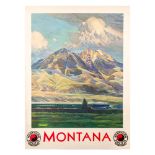 Krollmann, Original 1930s Poster Northern Pacific Montana