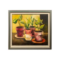 Vintage Oil Painting on Canvas, Still Life