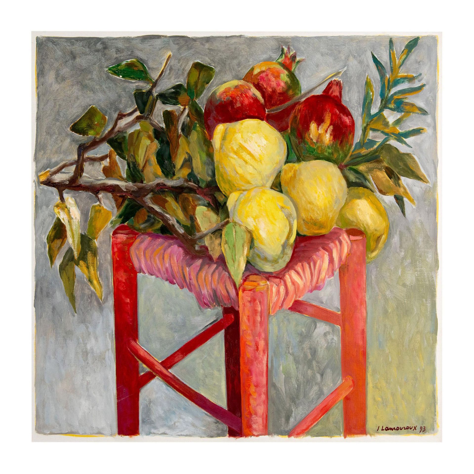 Jean Lamouroux, Original Oil on Canvas, Still Life, Signed - Image 2 of 5