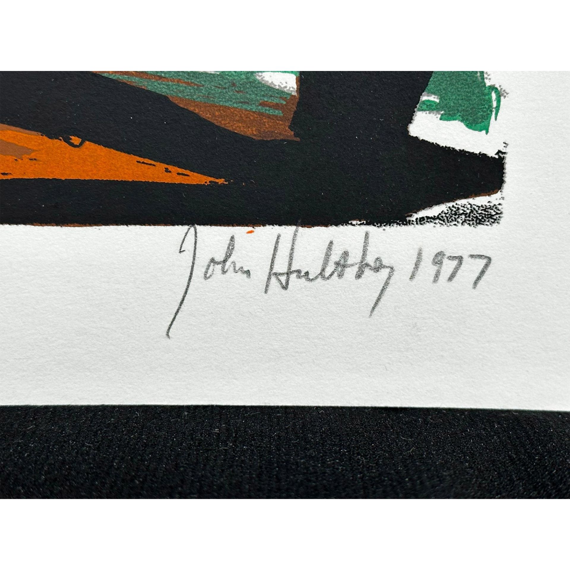 John Hultberg (1922-2005) Serigraph, Barricade, Signed - Image 3 of 4