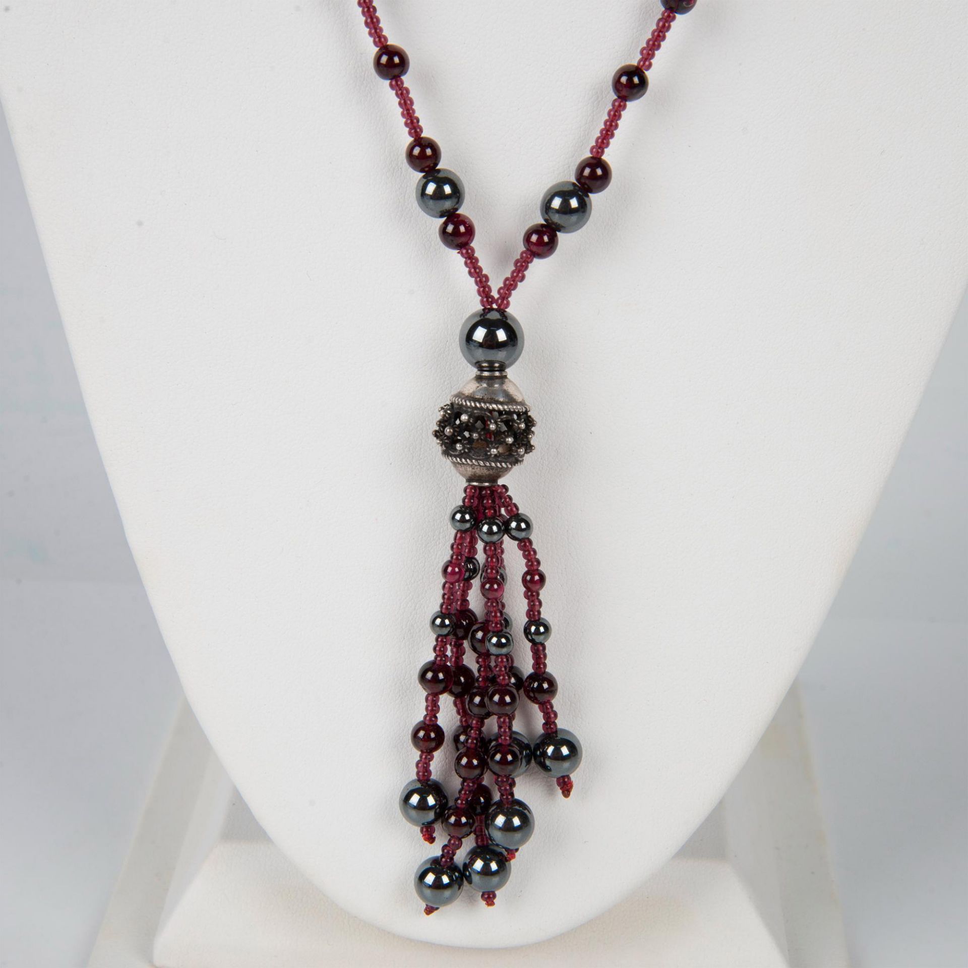 Judie Ingram Hematite and Beaded Sterling Silver Necklace