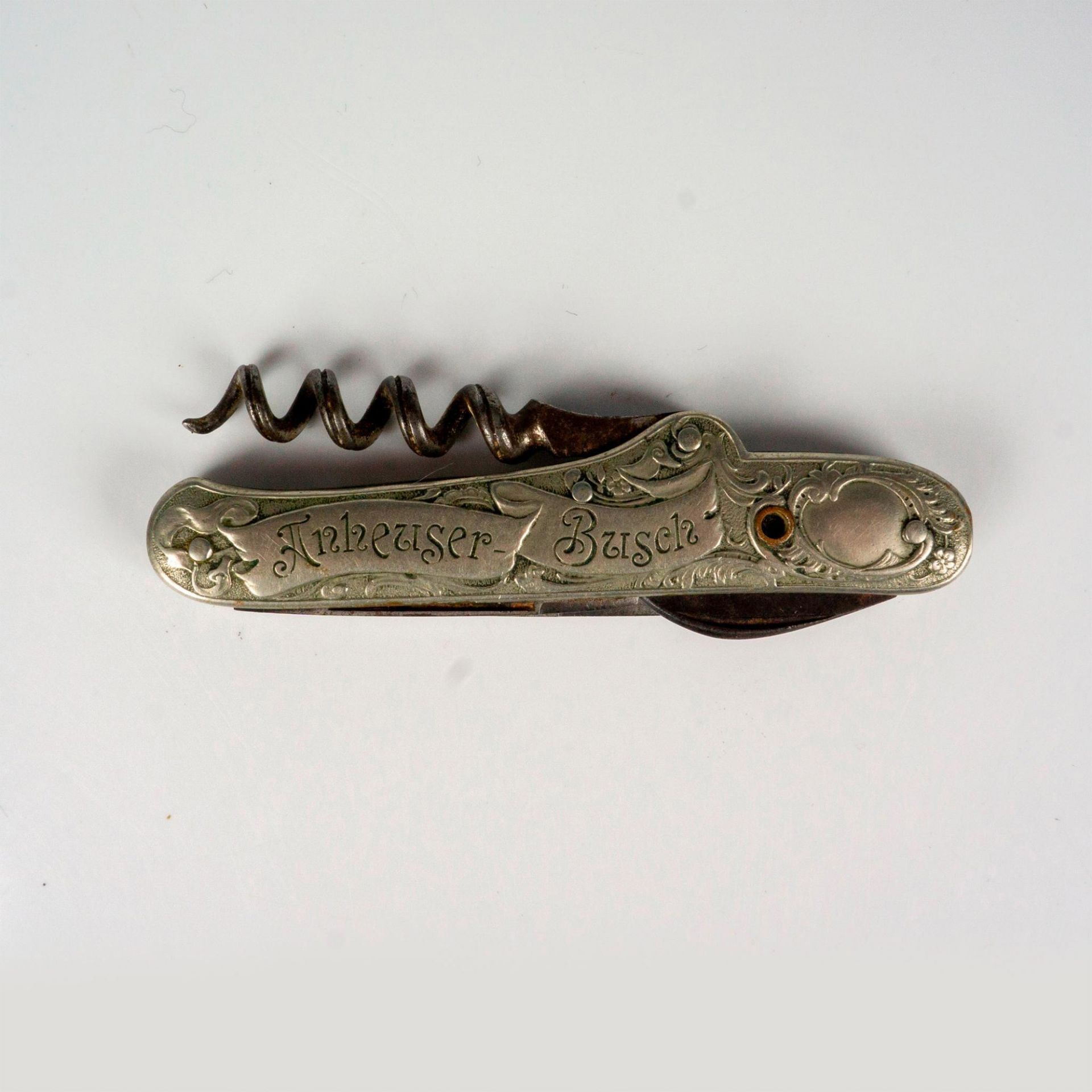 Antique Stanhope Corkscrew and Pocketknife, Anheuser Busch - Bild 3 aus 3