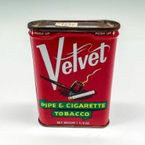 Vintage Velvet Collectible Tobacco Tin