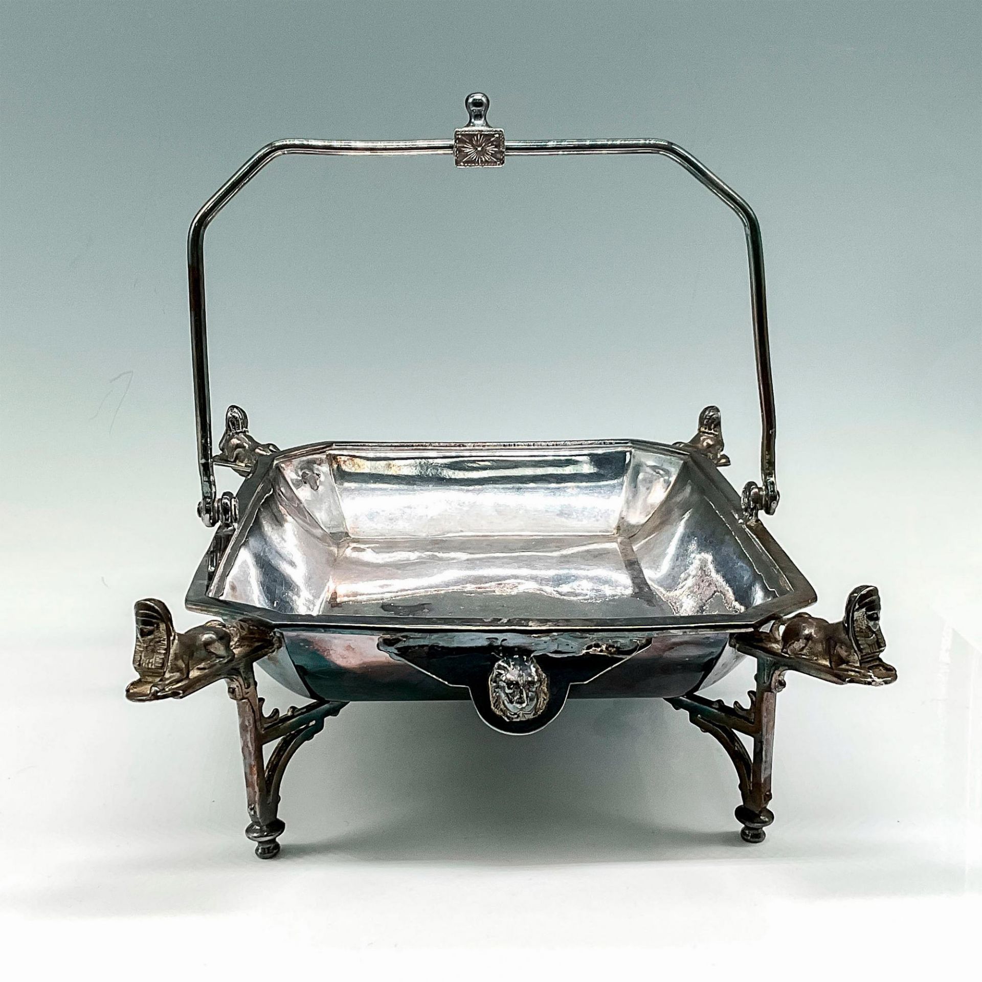 Egyptian Sphinx Silverplate Footed Chafing Dish - Image 2 of 3