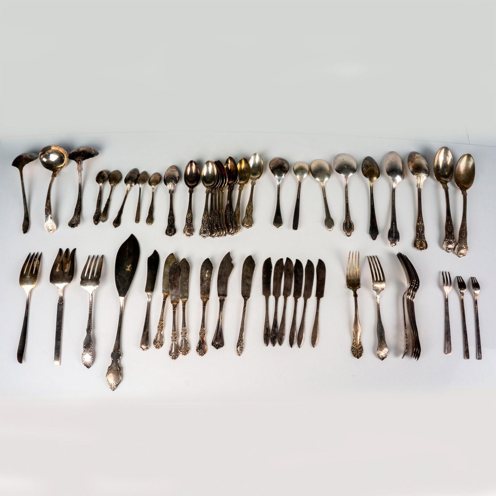 55pc Vintage Stainless Steel Flatware - Image 3 of 4