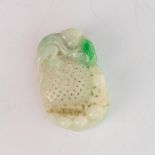 Antique Chinese Jade Monkey Pendant