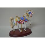 Lenox Vintage 1991 Carousel Patriotic Pride Of America Horse Figurine