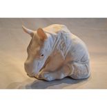 Cybis Porcelain Rhino "Monday" Figurine