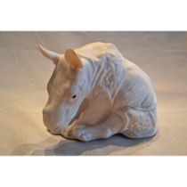 Cybis Porcelain Rhino "Monday" Figurine