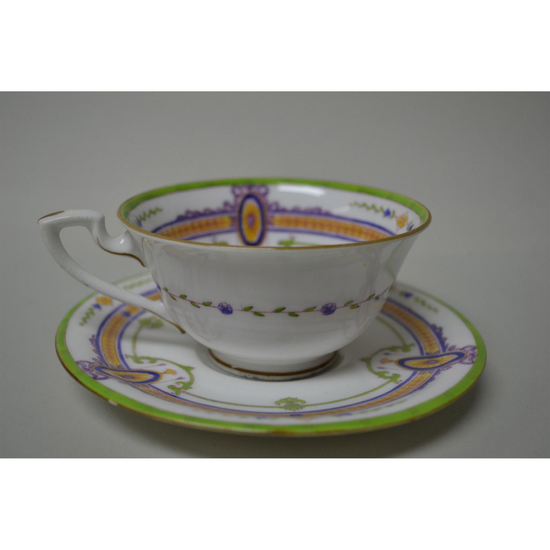 Royal Worcester Porcelain Cup And Saucer, Shreve & Co.