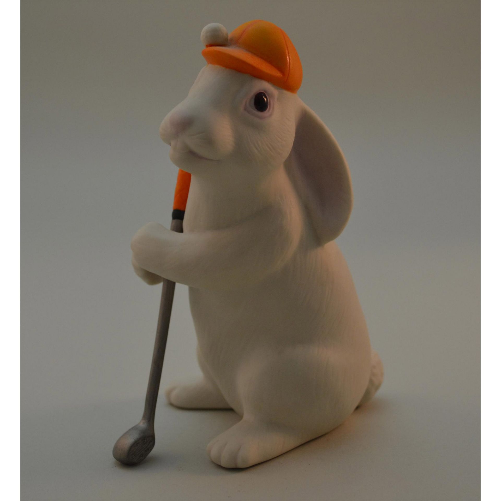 Cybis Porcelain Bunny Gimmie The Golfer - Image 3 of 5