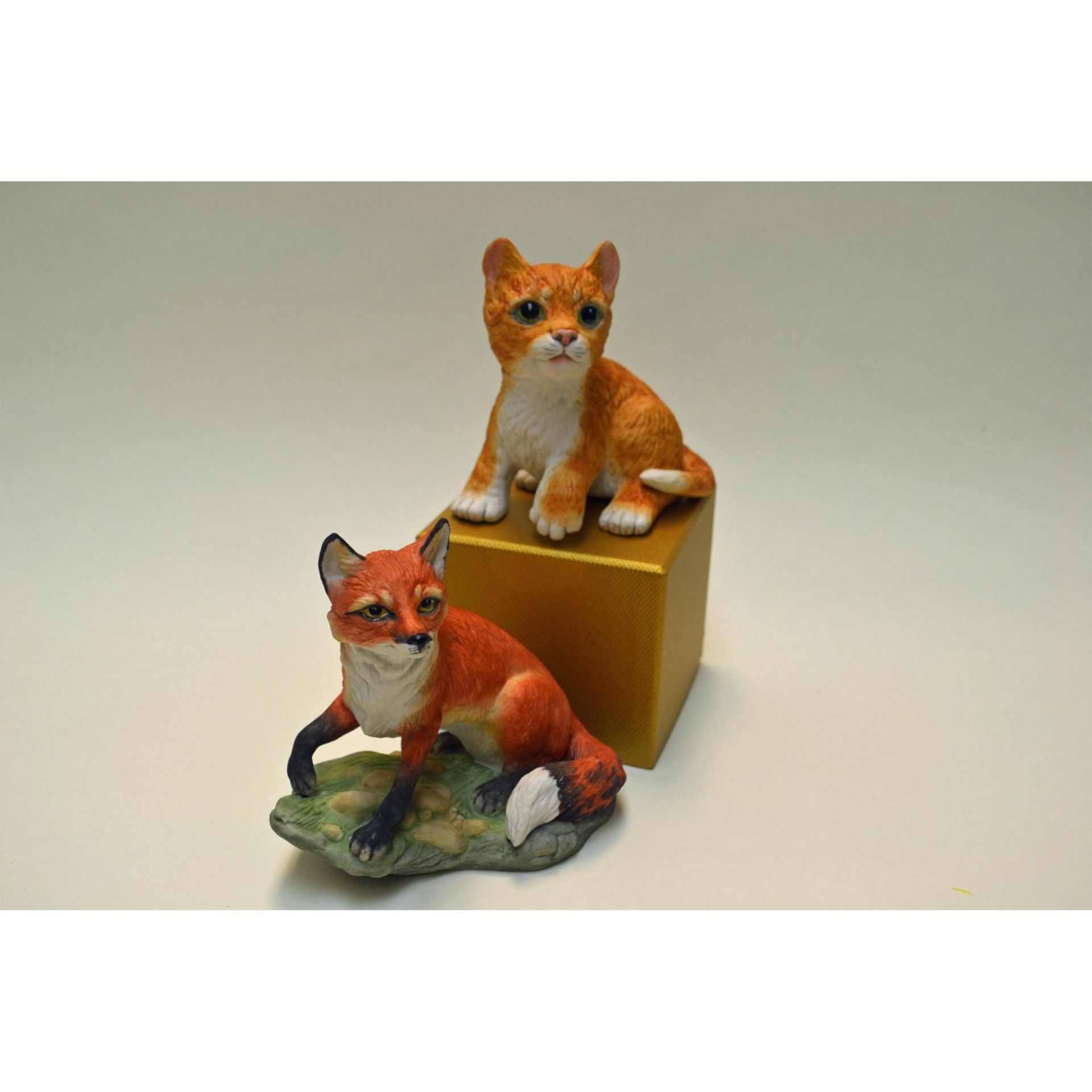 Boehm Porcelain Red Fox And Kitten , 2 Pcs - Image 6 of 6