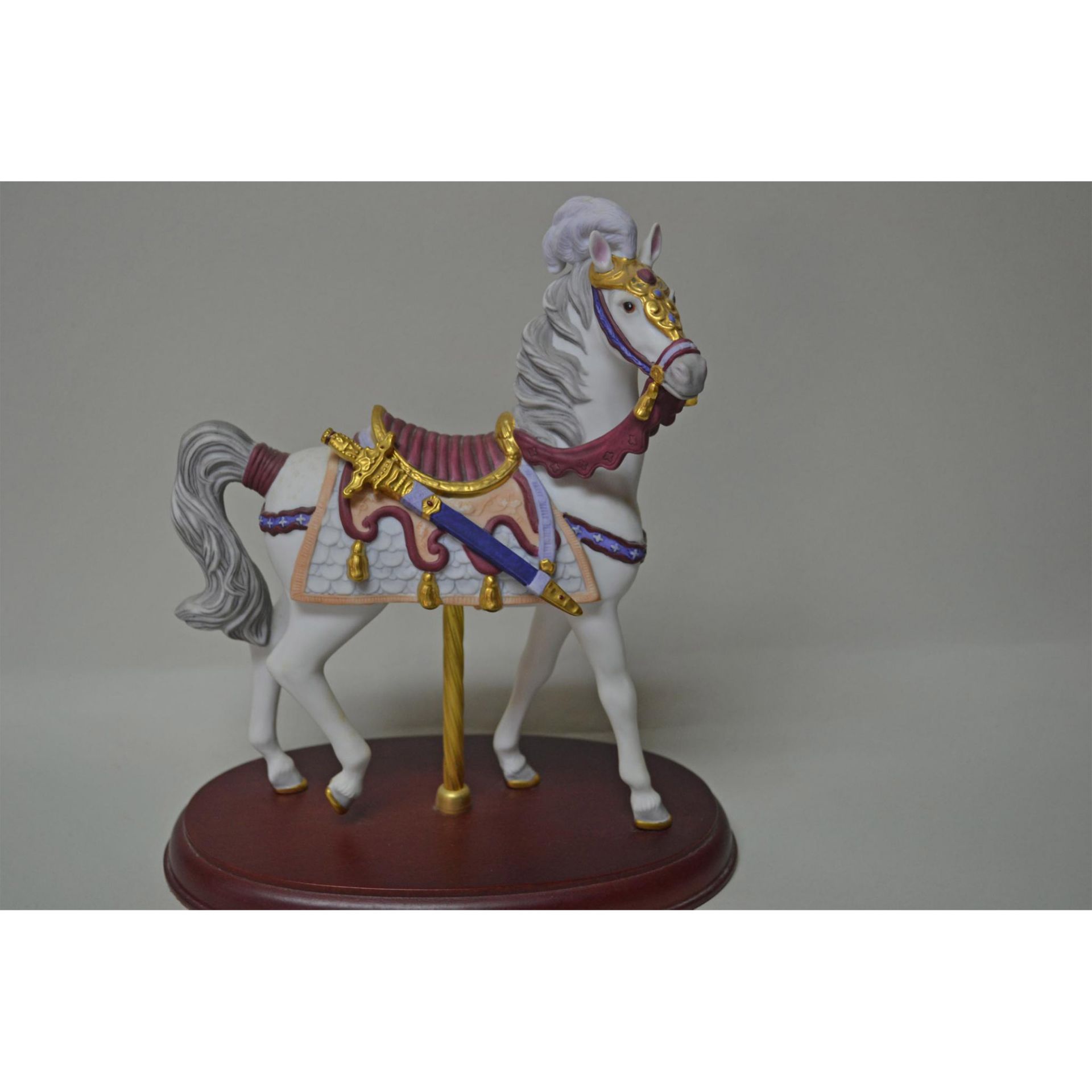 Lenox Vintage 1992 Carousel Camelot Horse Figurine - Image 4 of 5