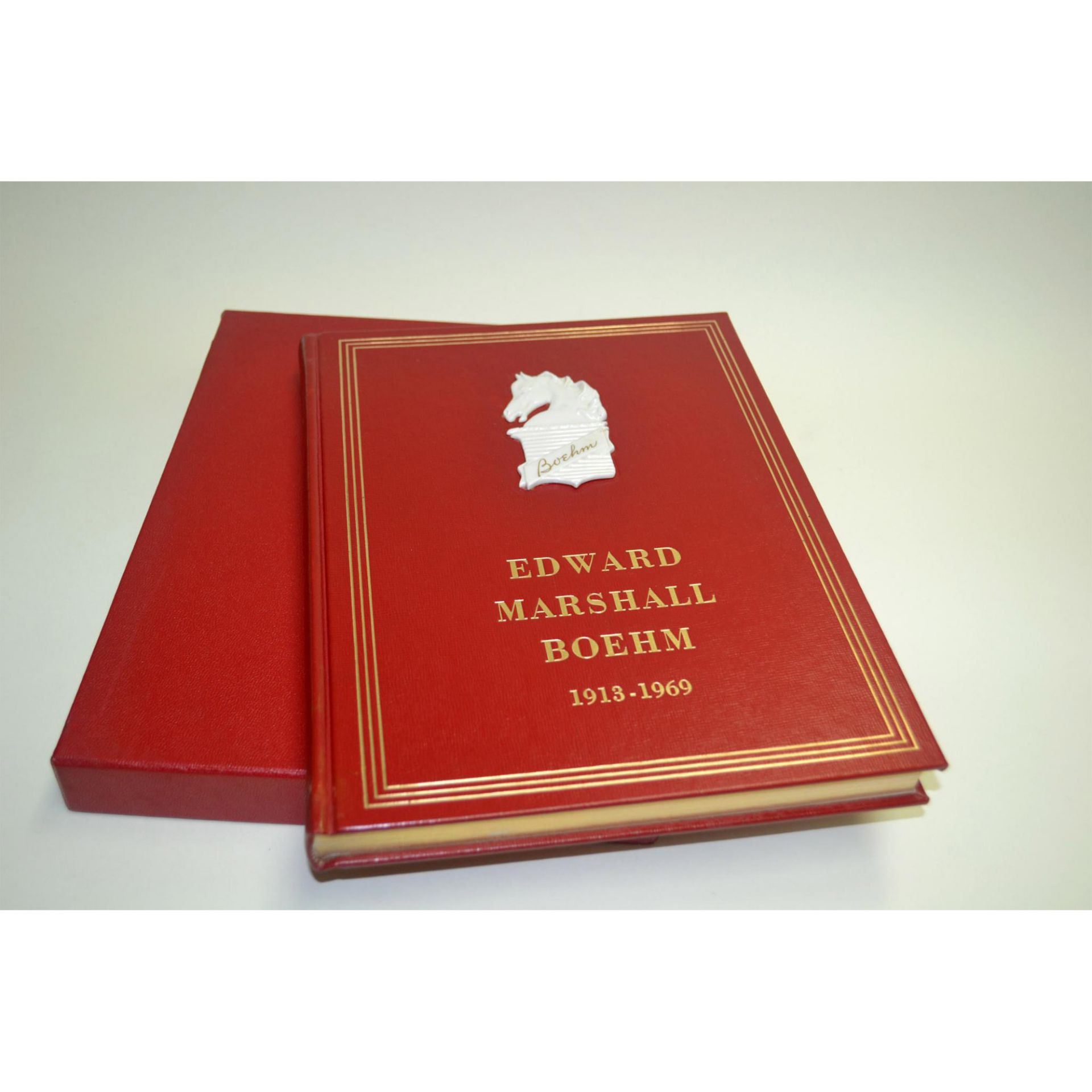 The Edward Marshall Boehm Leather Book With Sleeve, 1913-1969 Limited Edition, 1970