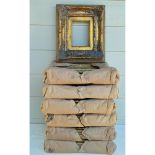 Seven Gold Ornate Vertical Picture Frames, 14.25"H, - 7 Pcs,