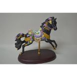 Lenox Vintage Carousel 1993 Midnight Charger Horse Figurine