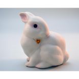 Cybis Porcelain Bunny Snowflake Heartfelt