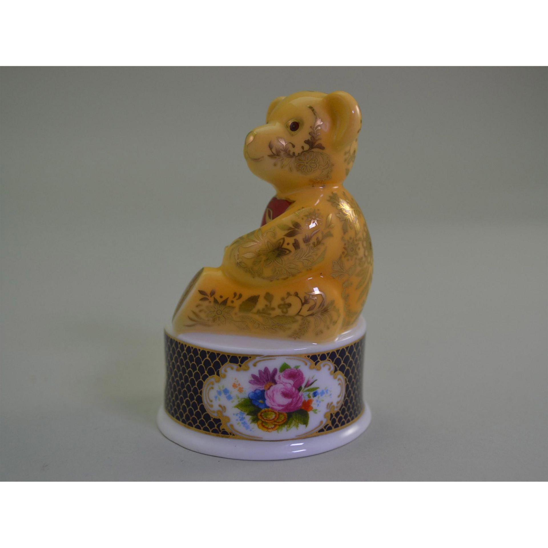 Royal Worcester Porcelain Teddy Bear Candle Snuffer - Bild 2 aus 5
