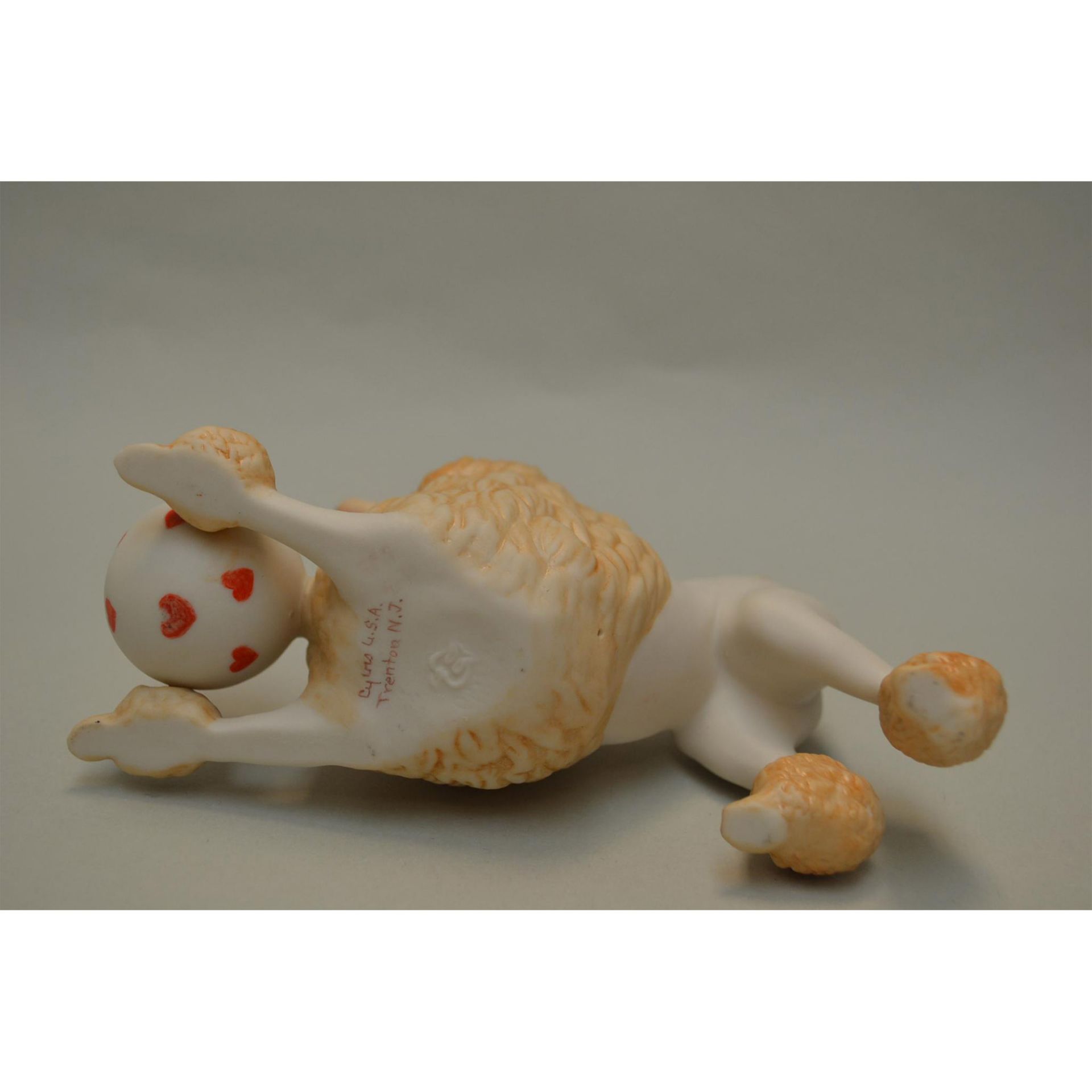 Cybis Porcelain Poodle With Red Ribbon Figurine - Bild 5 aus 5