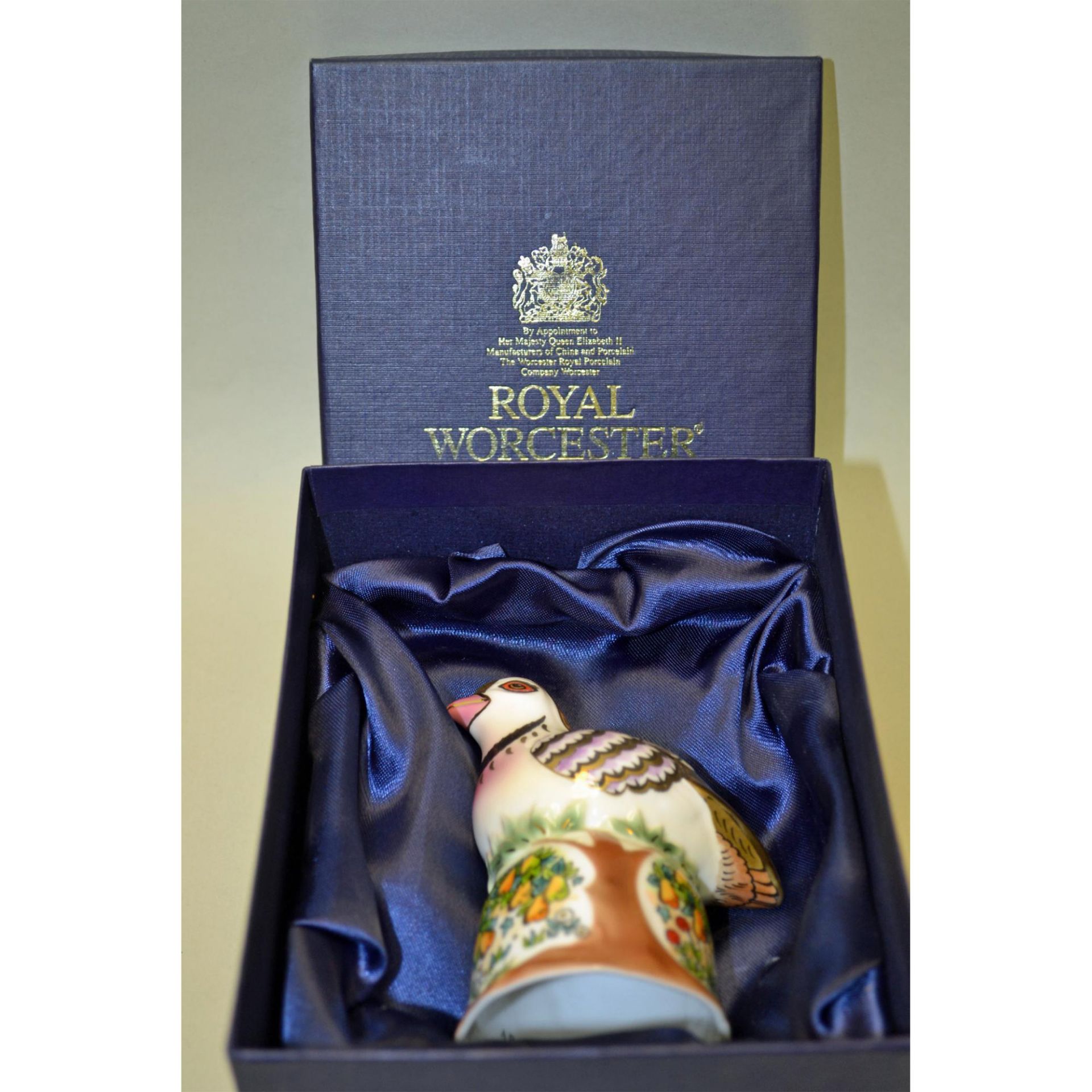 Royal Worcester Porcelain Partridge In A Pear Tree Candle Snuffer - Bild 3 aus 7