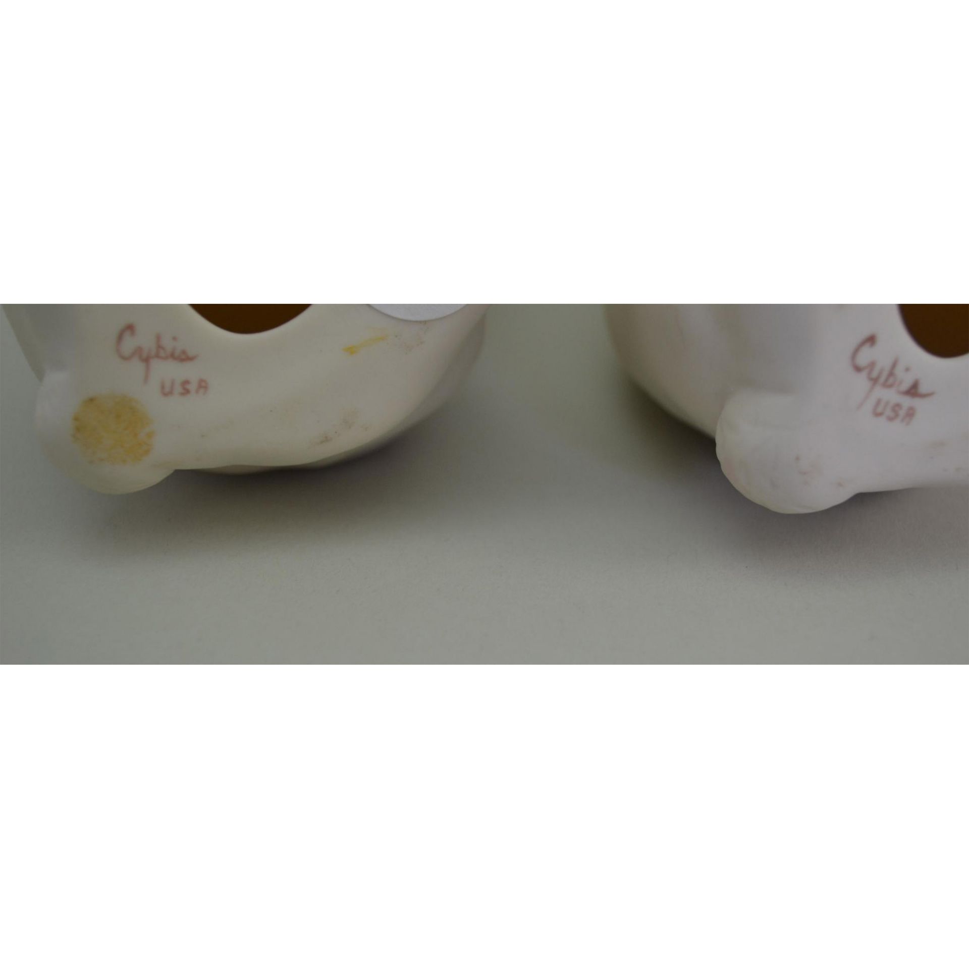 Cybis Porcelain Bunnies, The Graduates, Pair - Image 4 of 4