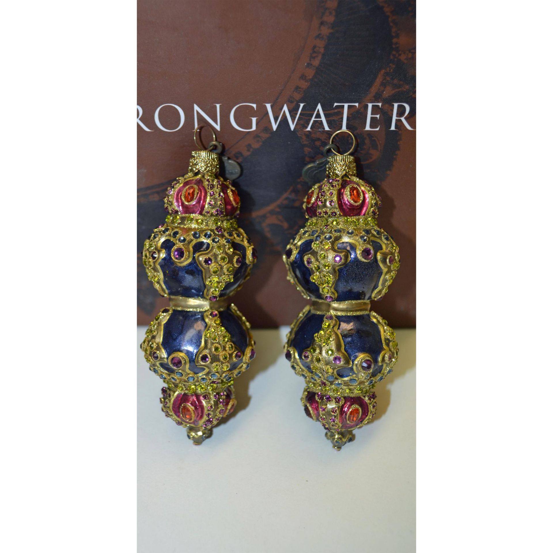 Jay Strongwater Vintage Decorative Ornaments, 3 Pcs - Bild 4 aus 6