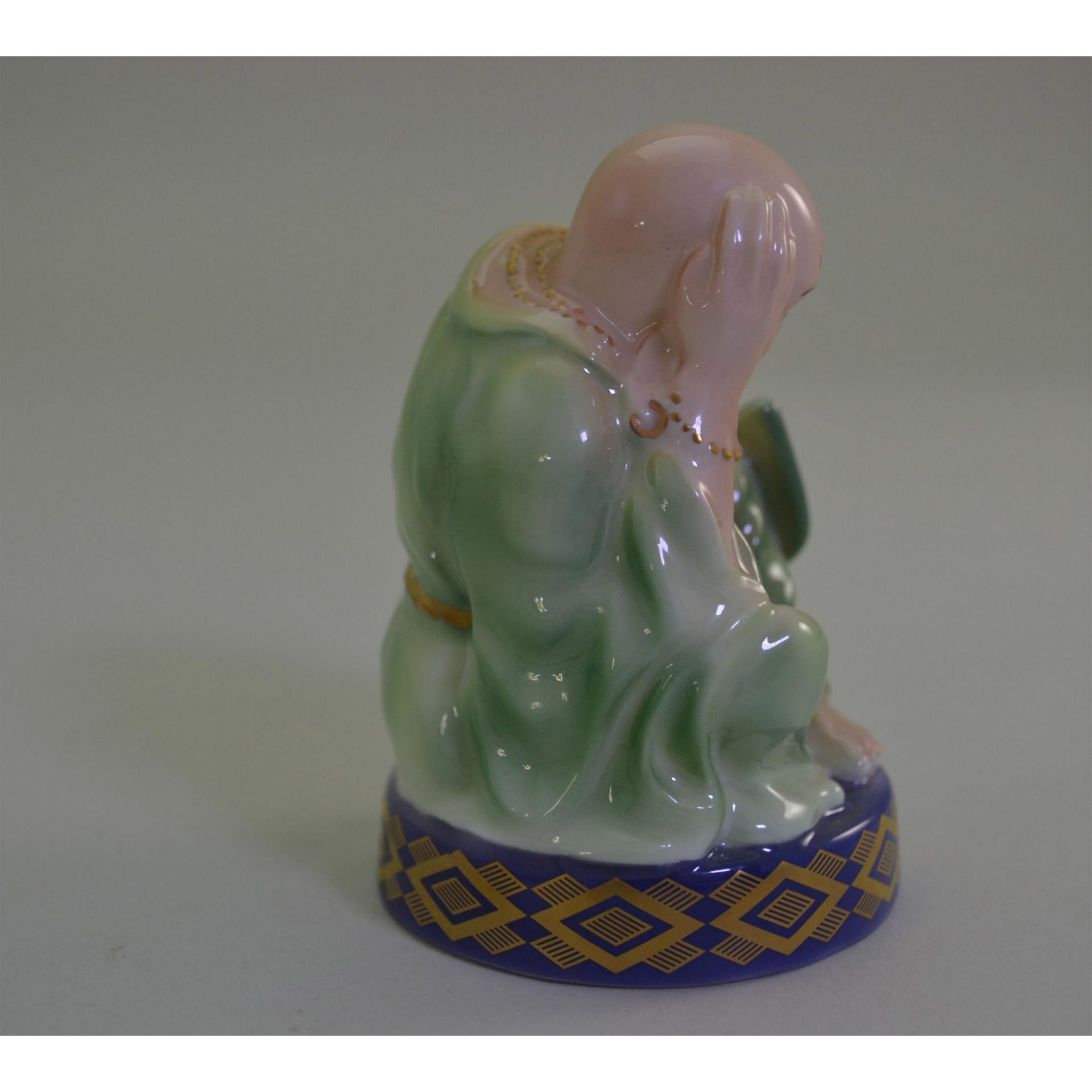 Royal Worcester Porcelain Sleeping Buddha Candle Snuffer - Bild 4 aus 5