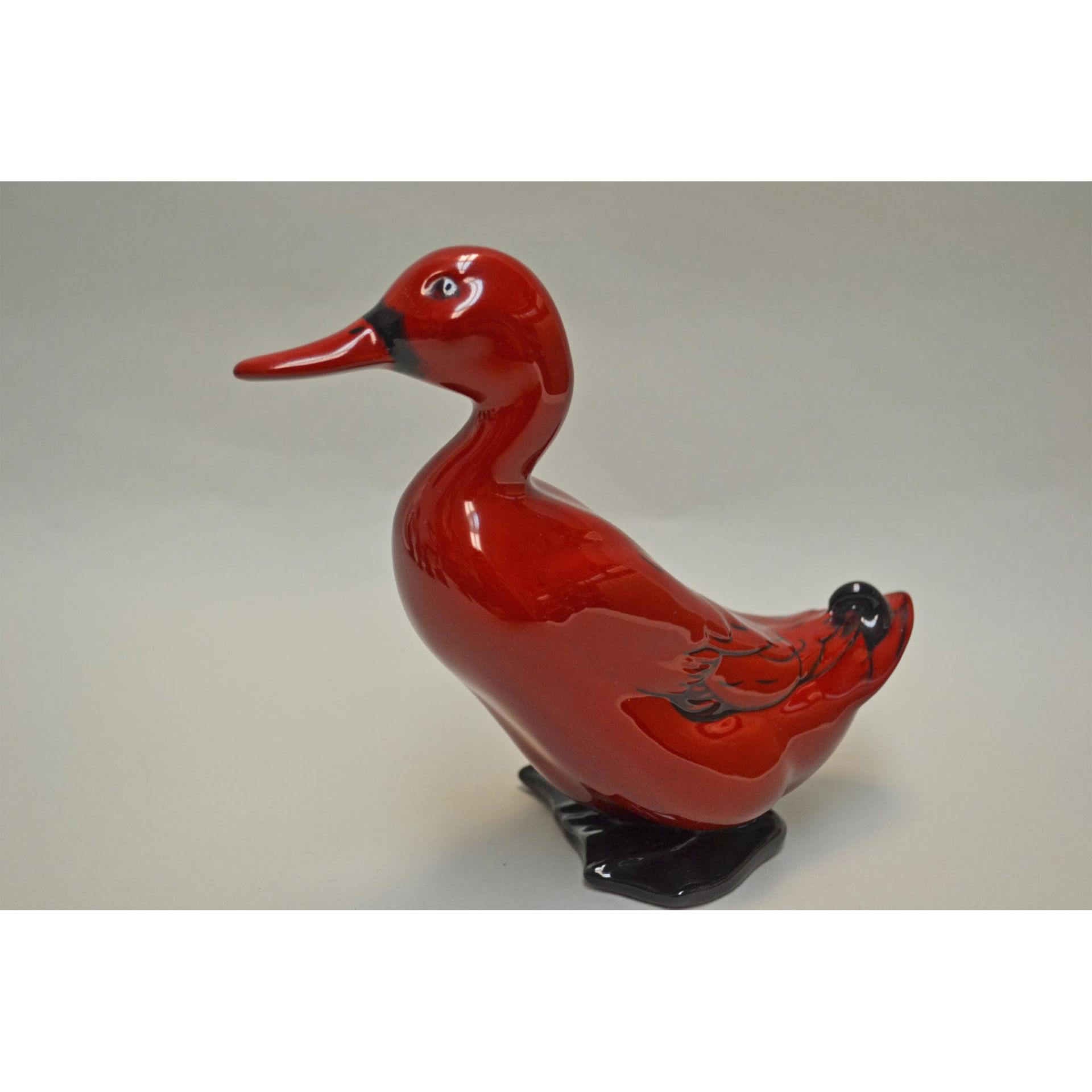 Royal Doulton Red Flambe' Ducks And Guinea, 3 Pcs - Bild 7 aus 14