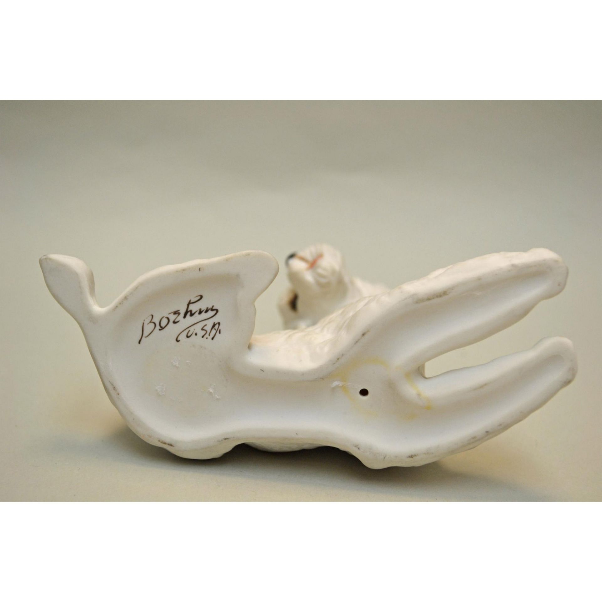 Boehm Porcelain Poodle Reclining Dog Figurines, 1959, Collection Of Two (2) - Image 8 of 8