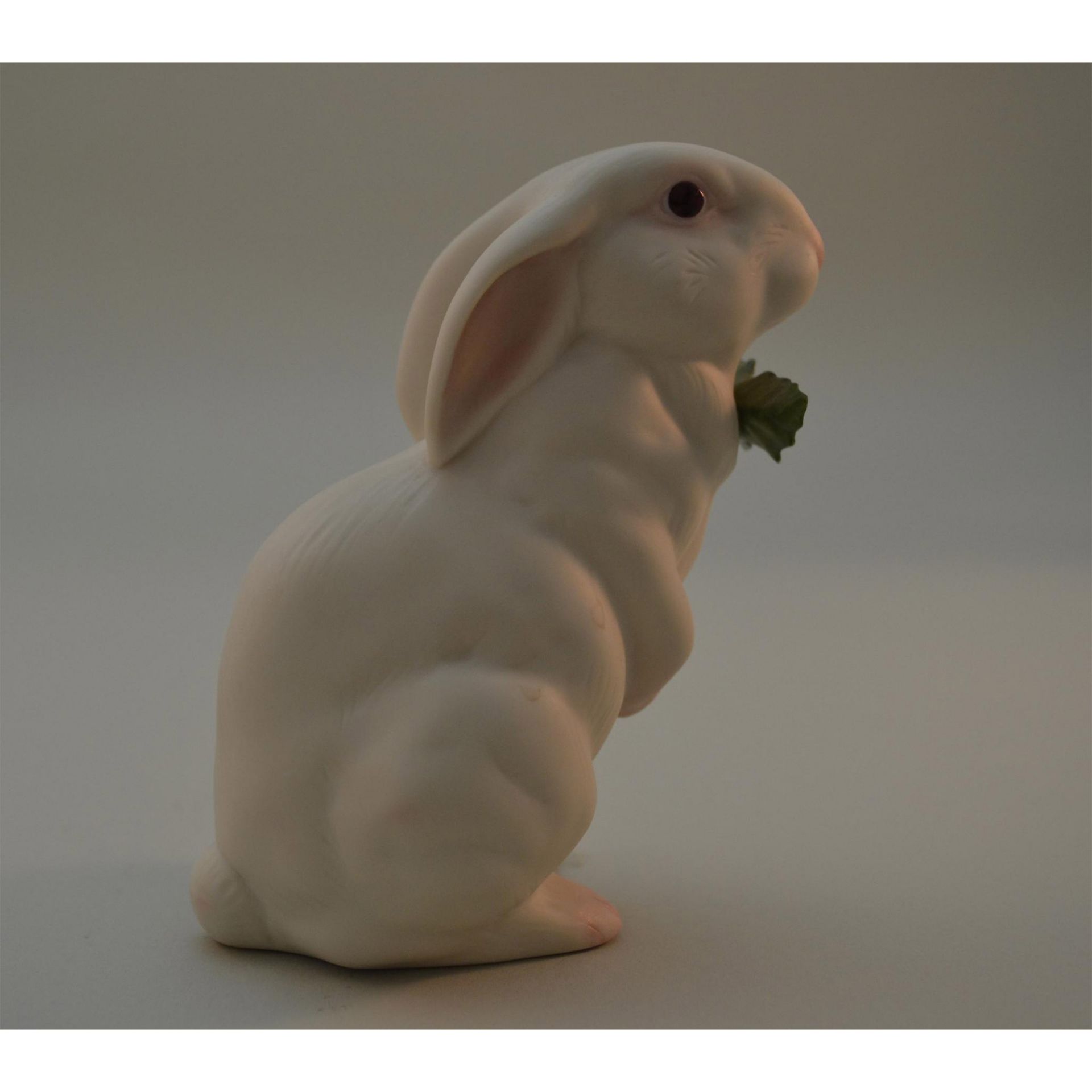 Cybis Porcelain Bunny Bon Bon With Holly - Image 3 of 4