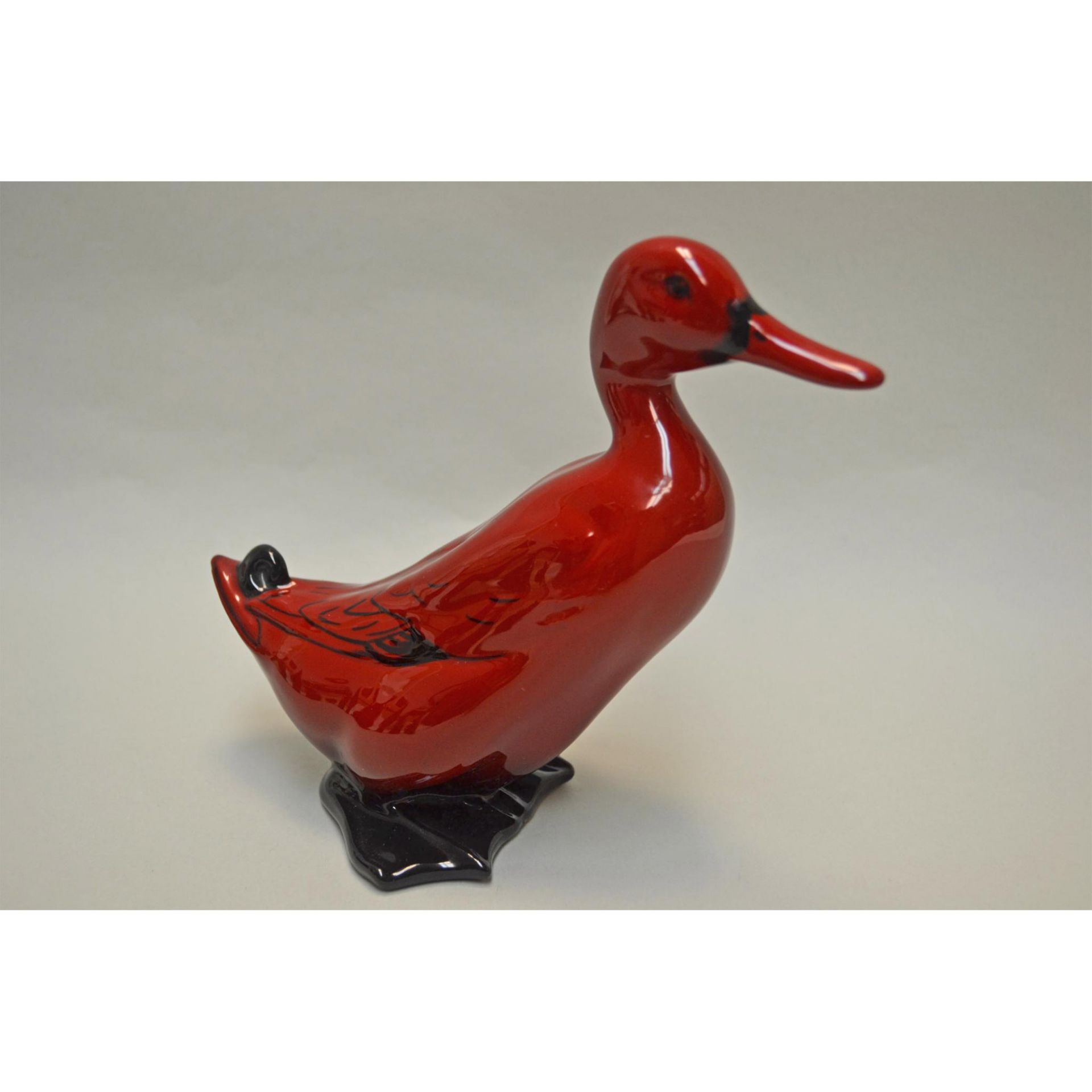 Royal Doulton Red Flambe' Ducks And Guinea, 3 Pcs - Bild 6 aus 14
