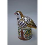 Royal Worcester Porcelain Partridge In A Pear Tree Candle Snuffer