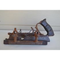 Antique Vintage Tool Miter Saw, Trade 45 Mark.