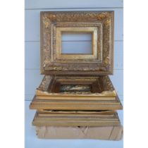 Four Gold Ornate Picture Frames, 4 Pcs.