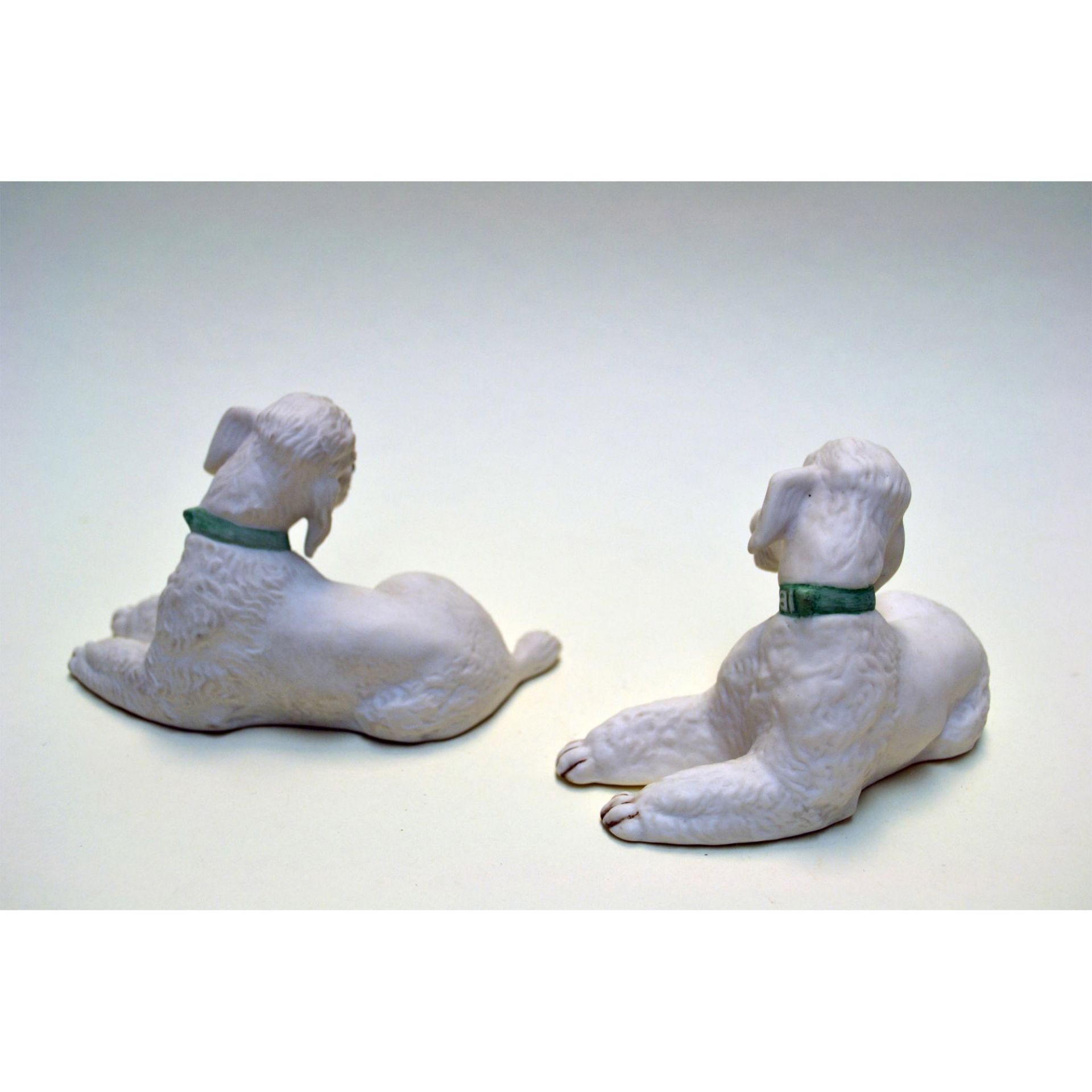 Boehm Porcelain Poodle Reclining Dog Figurines, 1959, Collection Of Two (2) - Image 3 of 8